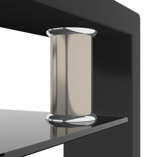 Viva Elite Rectangular Black Glass Coffee Table – The Future of Dramatic Elegance