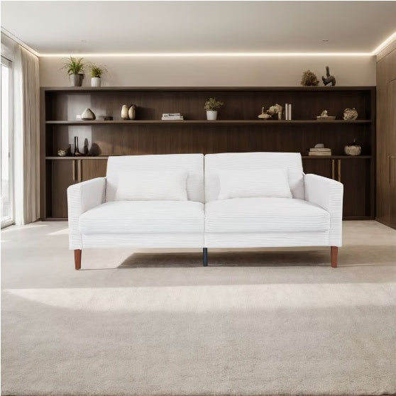 Viva Atelier Aurelia Beige Linen Modular Sofa Seats