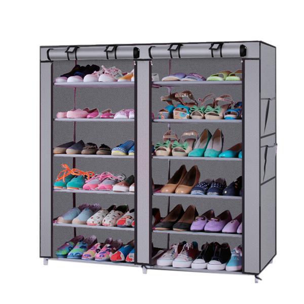 Viva Entryway Collection: 6-Tier Double-Row Shoe Cabinet
