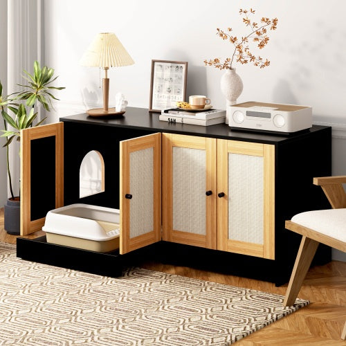 Viva Noir Duo Litter Cabinet