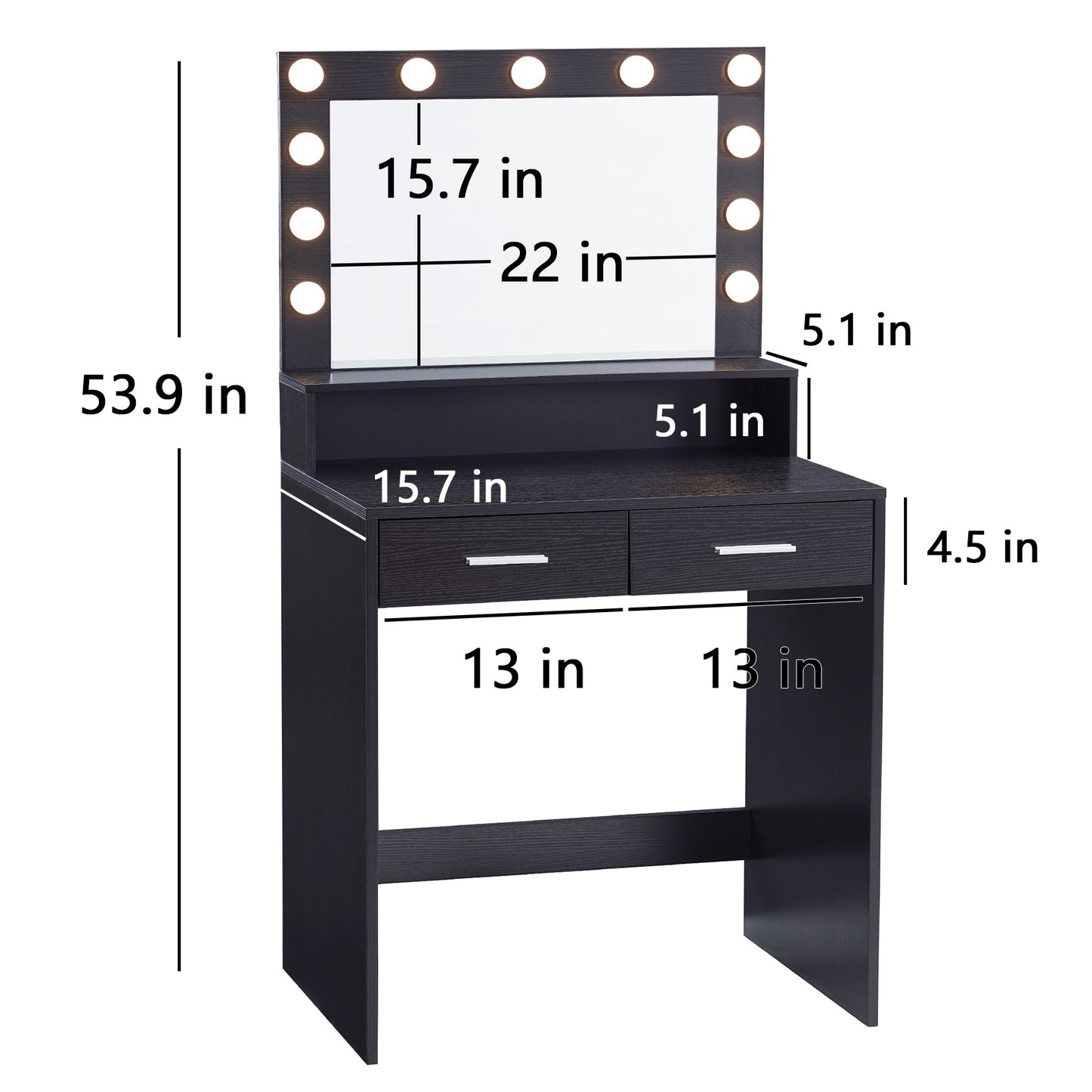 Viva Elite Illuminated Beauty Station with Mirror & Lamp - The Future of Radiant Confidence