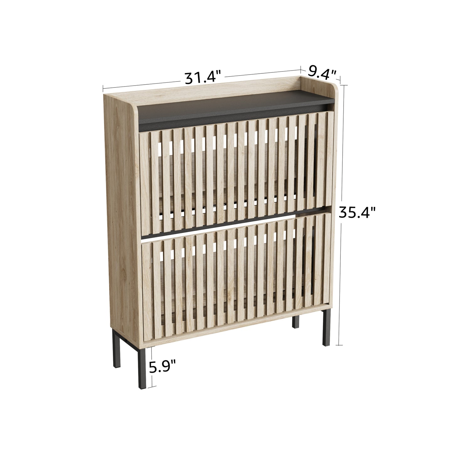 Viva Essentials – 2-Flip Shoe Cabinet for Modern Living