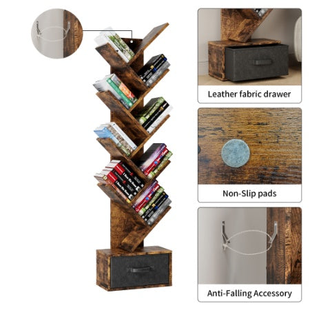 Viva Smart Living Collection: 9-Tier Tree Bookshelf