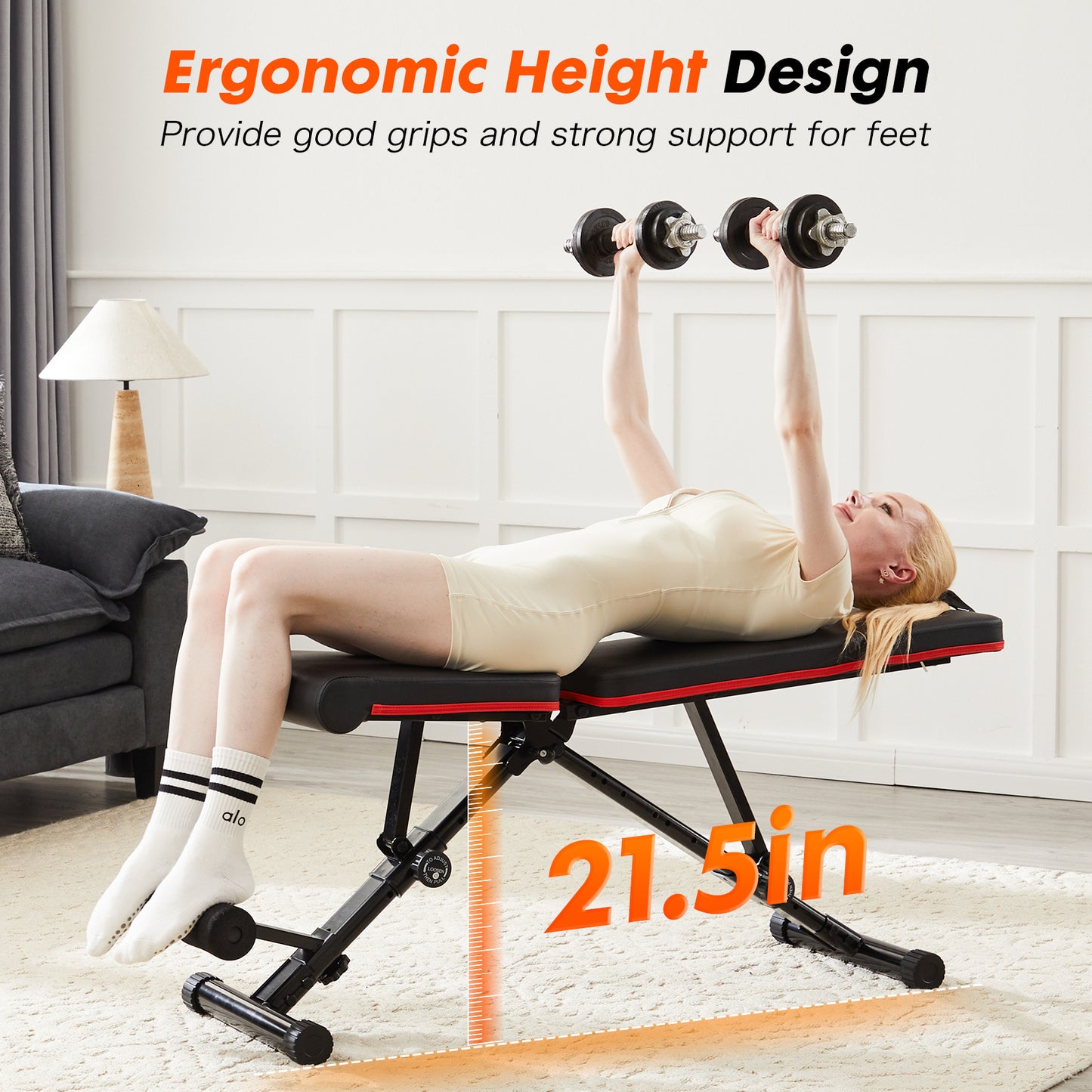 Viva Smart Living Collection: Adjustable Fitness Bench