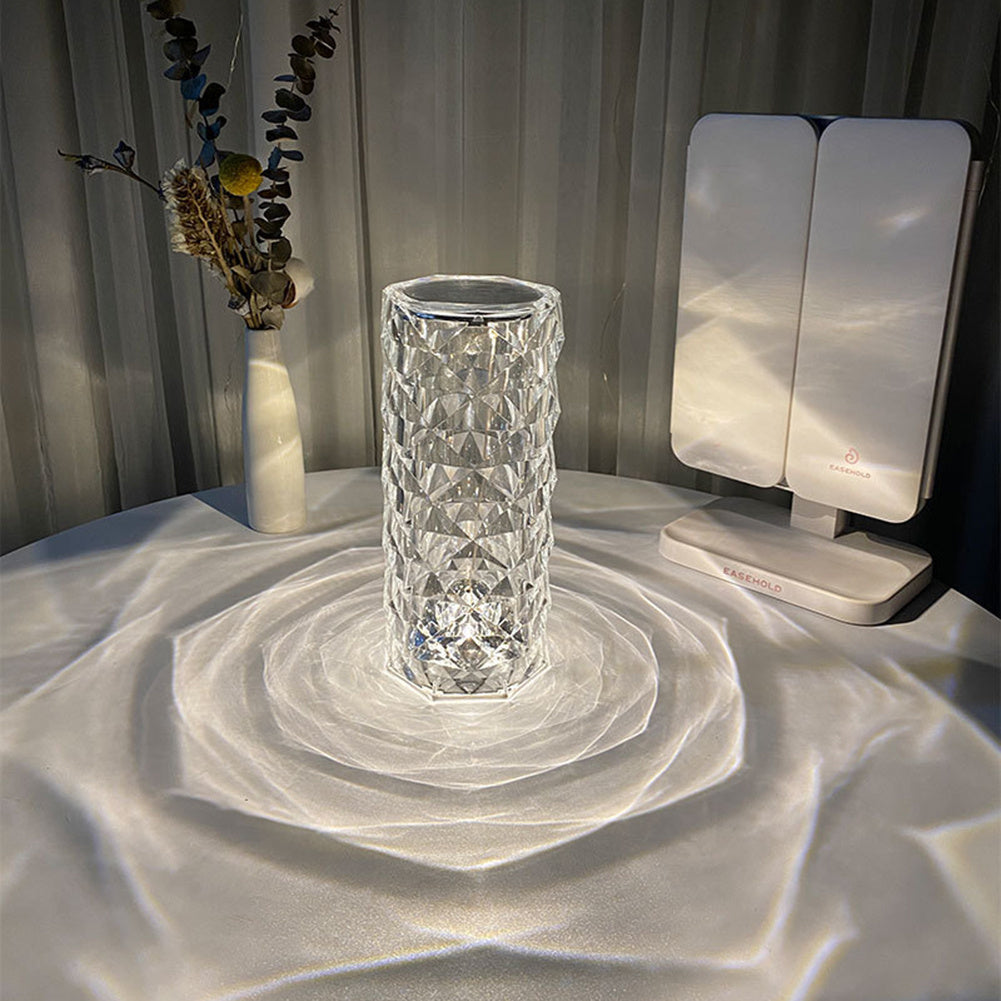Viva Elite Nordic Diamond Crystal Projector Lamp - Touch Dimming USB