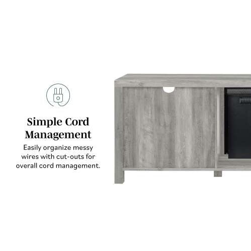 Viva Atelier Industrial Farmhouse Metal Mesh TV & Fireplace Stand