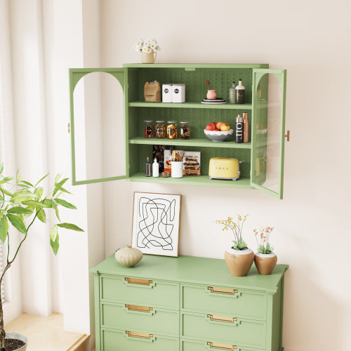 Viva Verdea Two-Door Glass Wall Cabinet
