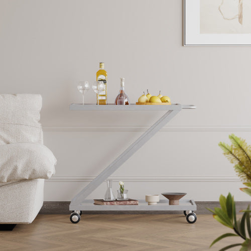 Viva Elixir Two-Tier Black Bar Cart