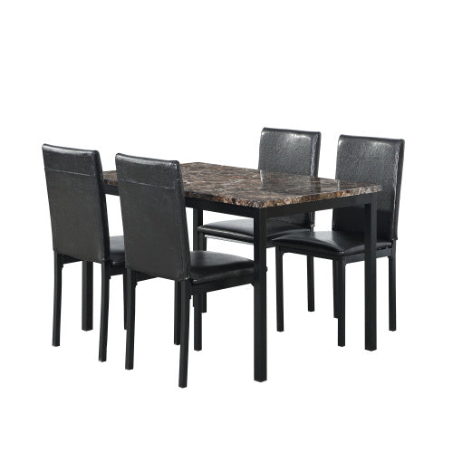 Viva Marcellus Collection: The Marcellus Metro 5-Piece Dining Ensemble