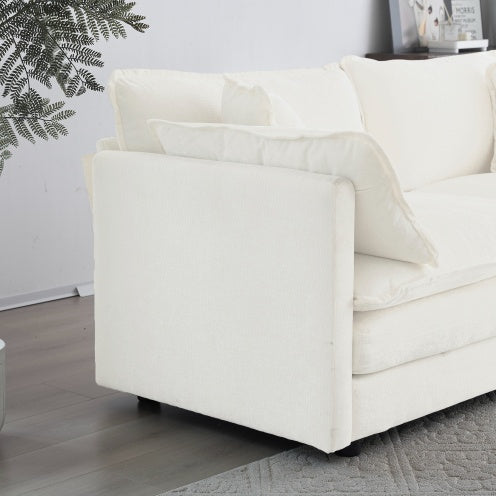 Viva Aurora Modern Fabric Loveseat Sofa