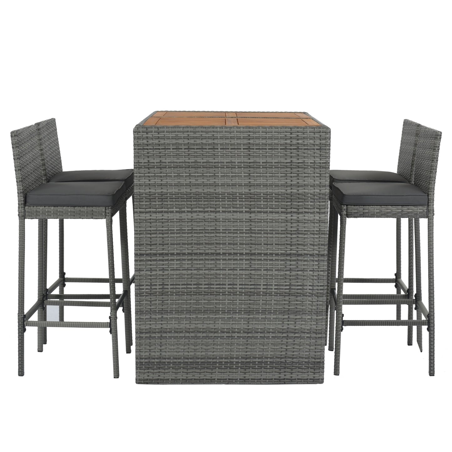 Viva Outdoor Collection: 5-Piece Wicker Patio Bar Set