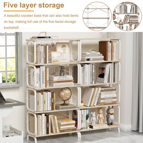 The Viva 5-Tier Industrial Bookshelf – Raw Structure, Refined Purpose