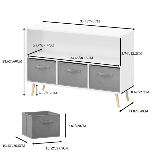 Viva Smart Living Collection: Kid’s Bookcase & Fabric Drawer Storage