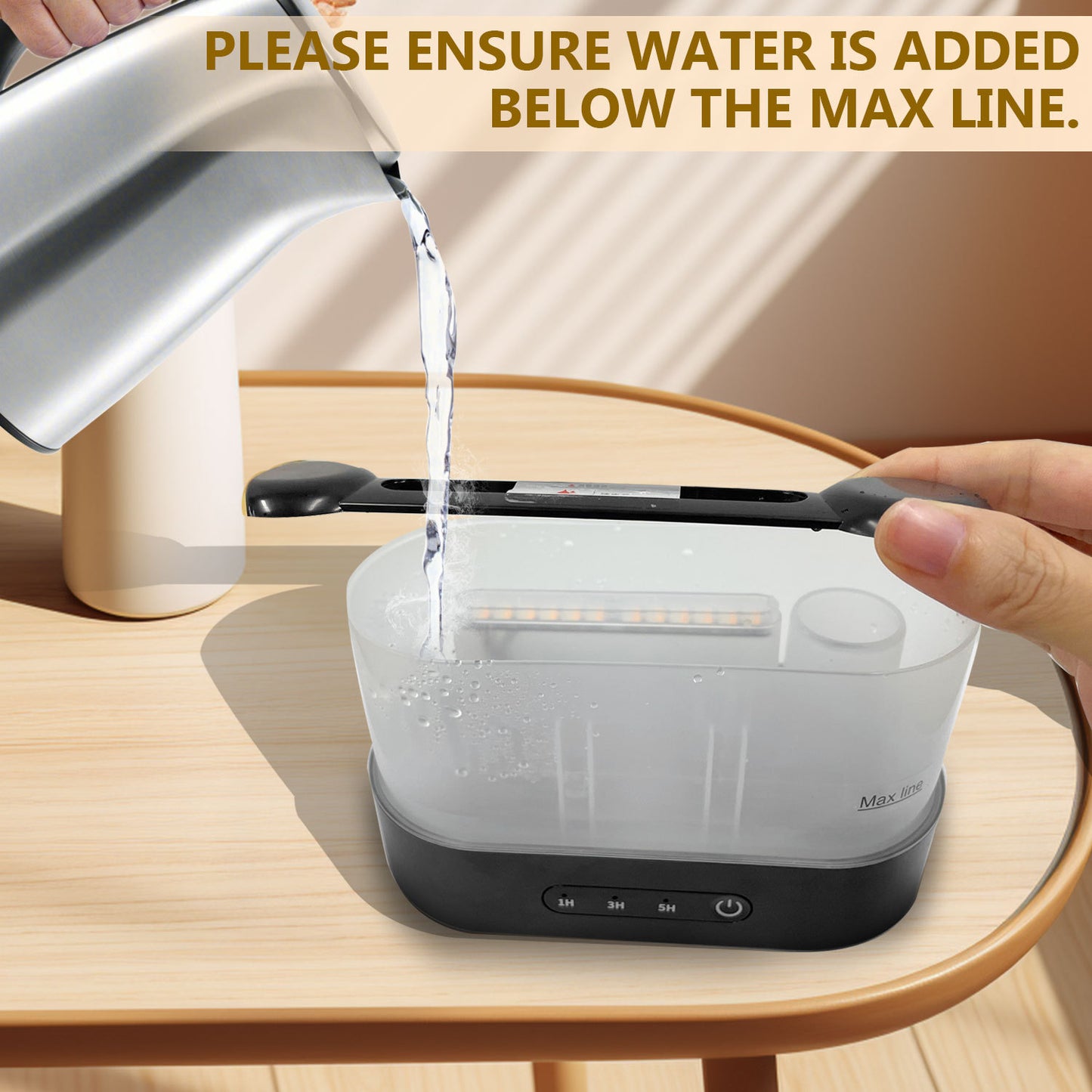 Flame Aroma Diffuser | Stylish Essential Oil Diffuser for Home & Office | Relaxing Aromatherapy & LED Flame Effect