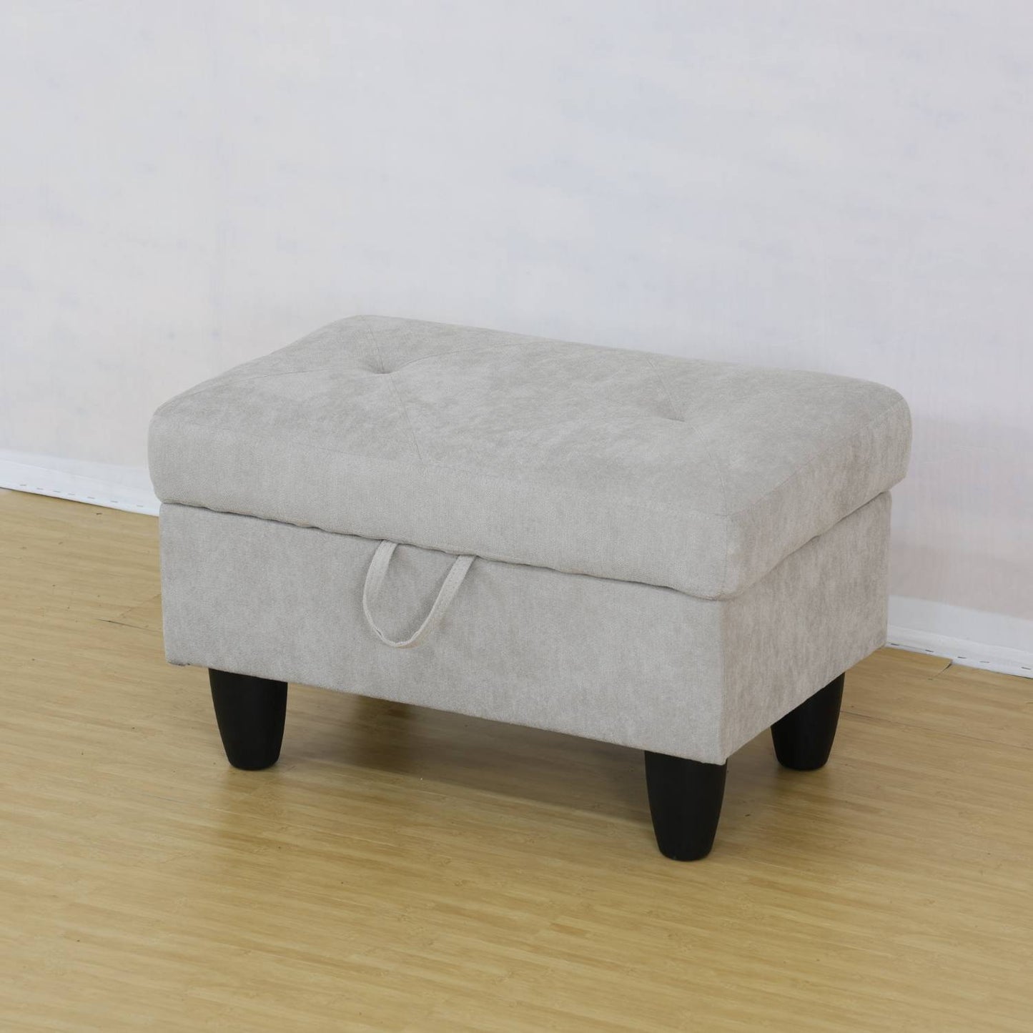 Viva Elite Élan Grey White Flannel Sofa Set with Ottoman - The Future of Minimalist Luxury