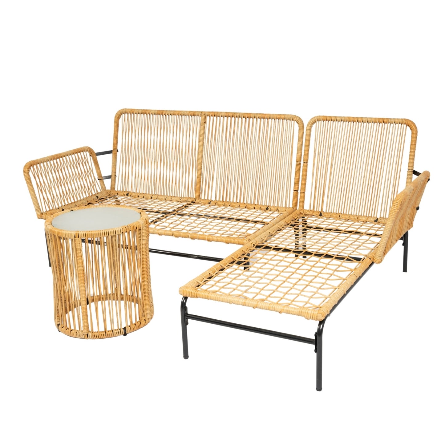 Premium 3-Piece Outdoor Patio Wicker Furniture Set – Stylish & Comfortable Seating for Your Outdoor Oasis