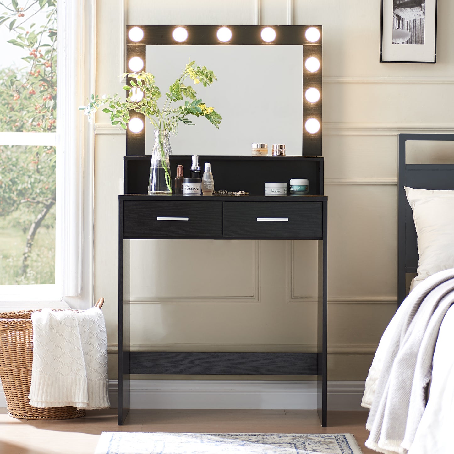 Viva Elite Illuminated Beauty Station with Mirror & Lamp - The Future of Radiant Confidence
