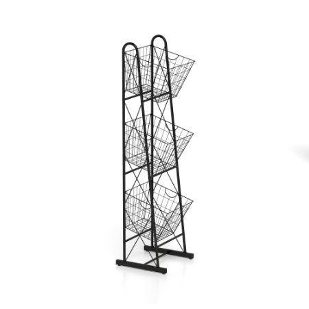 Viva Forma 3-Tier Kitchen Basket Rack – Organized Living with Elevated Charm