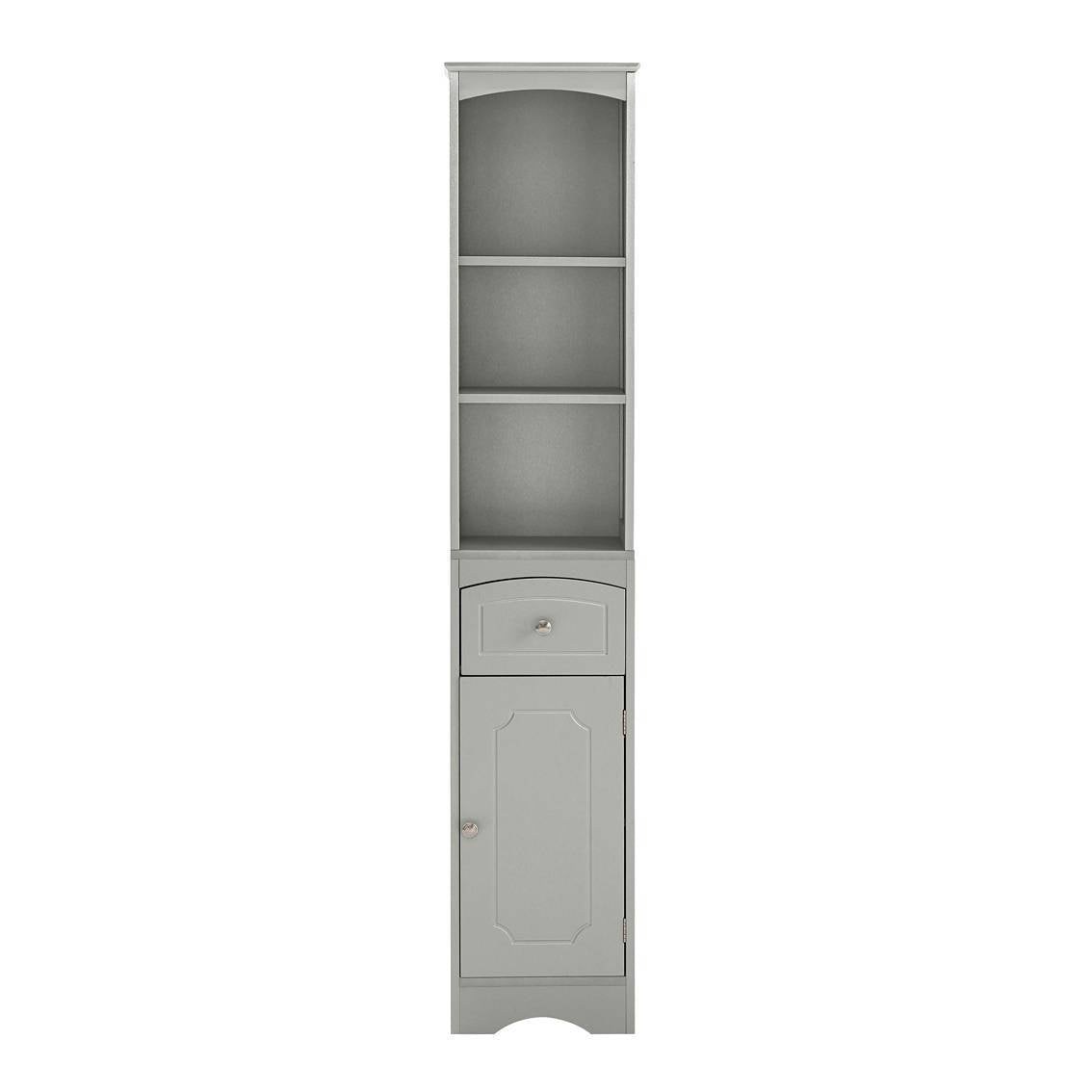 Tall Bathroom Storage Cabinet with Adjustable Shelves & Drawer – Maximize Your Space with Elegance