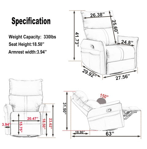 Viva Elite Swing Swivel Recliner Chair – The Future of Compact Luxury