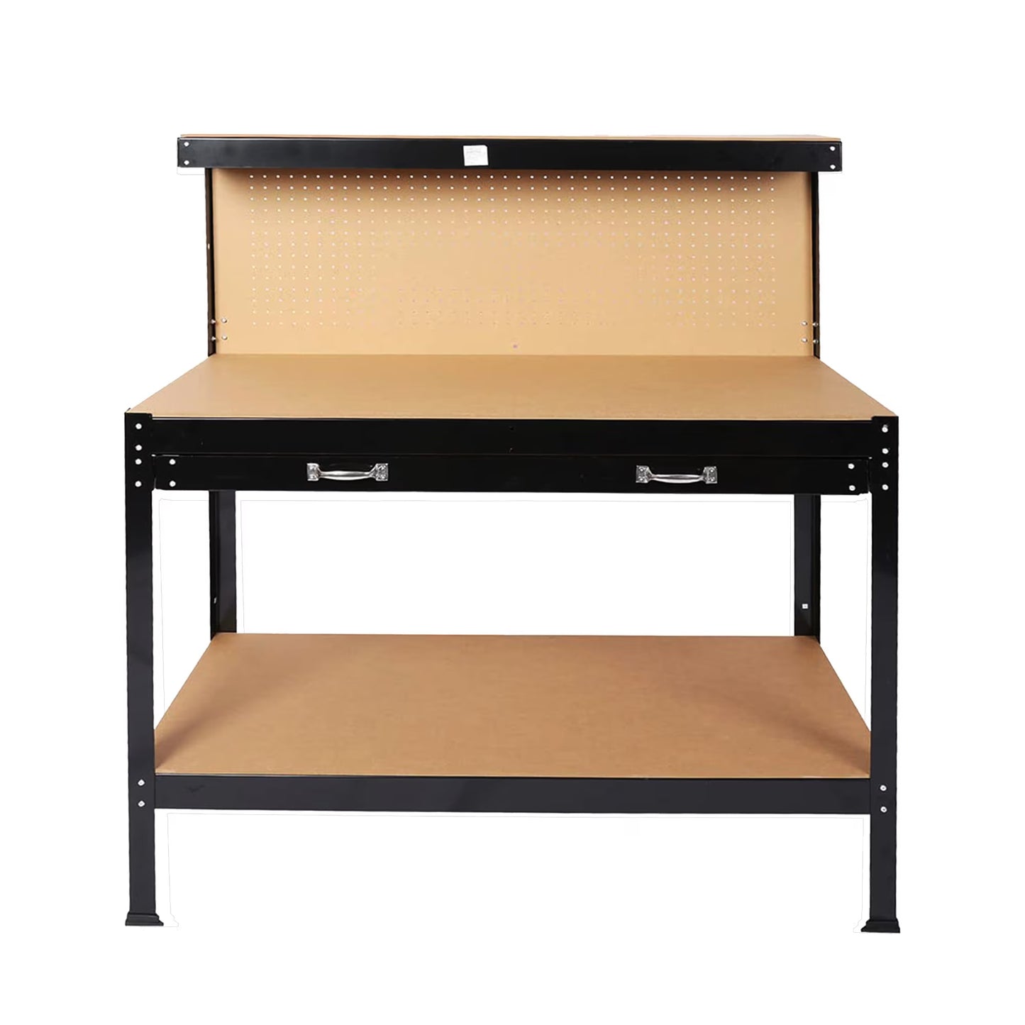 Viva Workshop Collection - Industrial-Style Rolling Workbench with Tool Storage