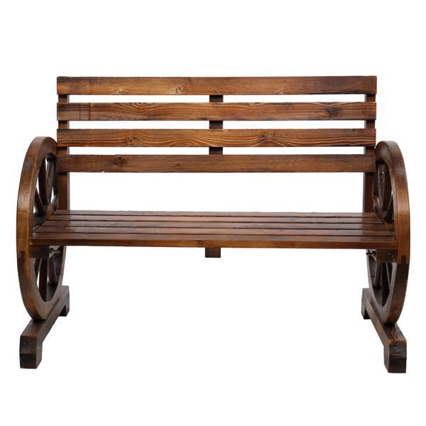 Viva Roue Collection: Viva Roue Carbonized Wood Wheel Bench