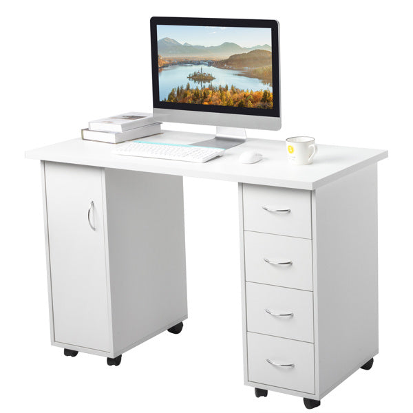 Viva Bianca Four-Drawer Computer & Nail Art Desk