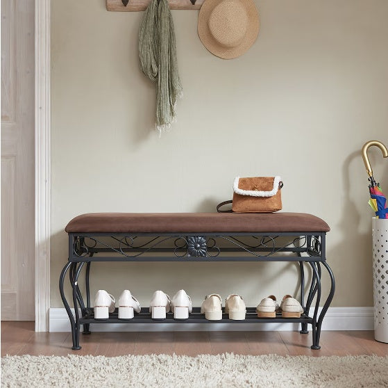 Viva Belvedere Multifunctional Upholstered Shoe Rack Bench