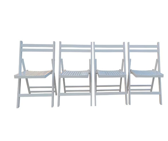 Viva Solara Slatted Wood Folding Event Chairs