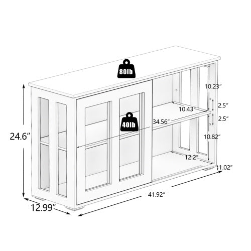 Viva Elite Aurora Glass-Door Pantry Cabinet – Where Transparency Meets Kitchen Sophistication