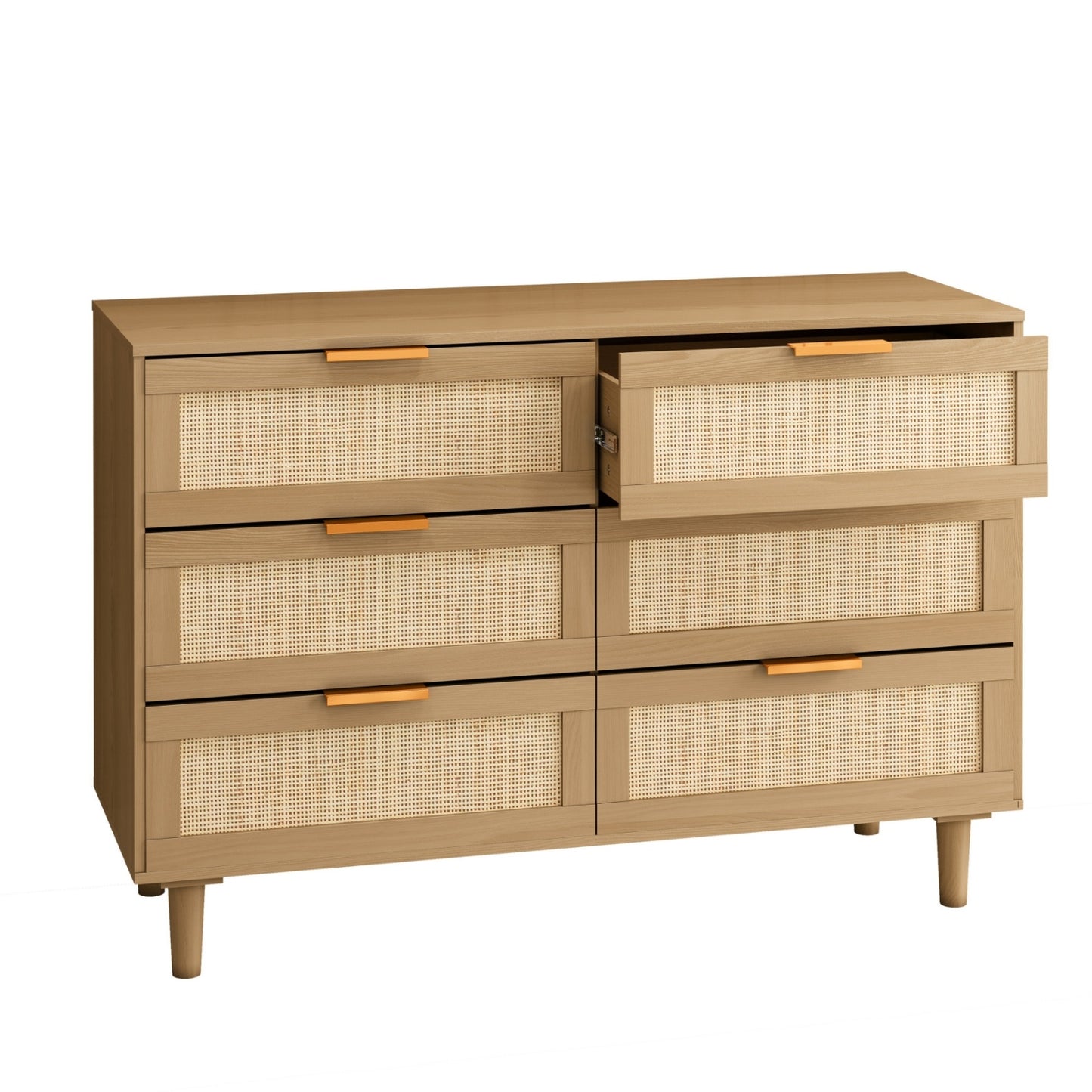 Viva Essentials Collection: 6-Drawer Rattan Dresser