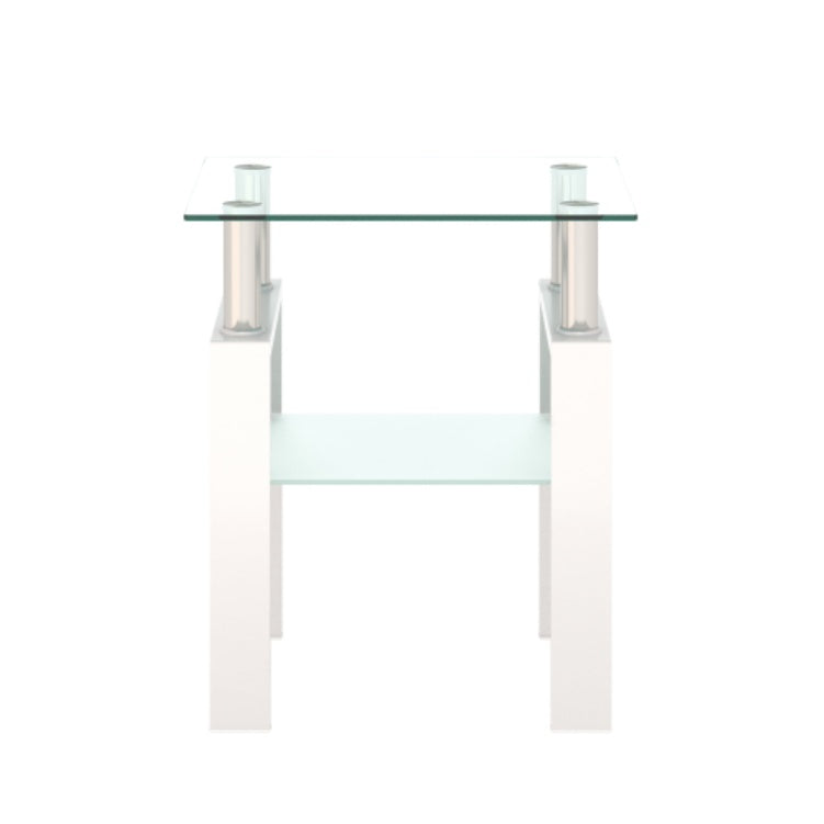 Modern Tempered Glass Tea Table - Elevate Your Living Room with Contemporary Elegance