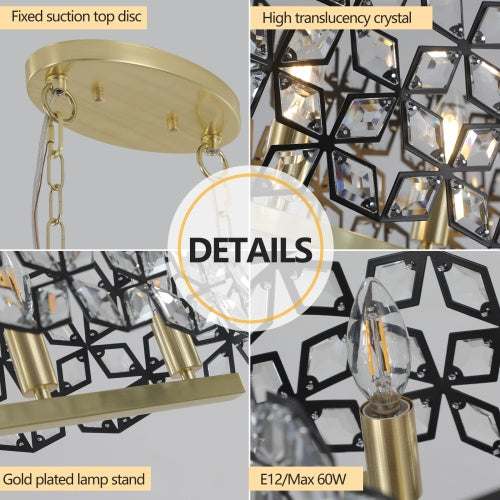 Modern Champagne Gold Oval Crystal Chandelier – A Statement of Luxury and Elegance