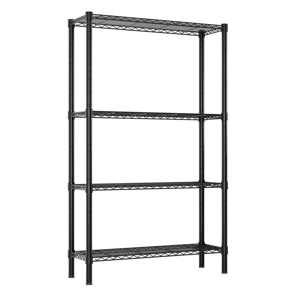 Viva Noir Collection: Viva Noir Static Four-Layer Metal Storage Rack