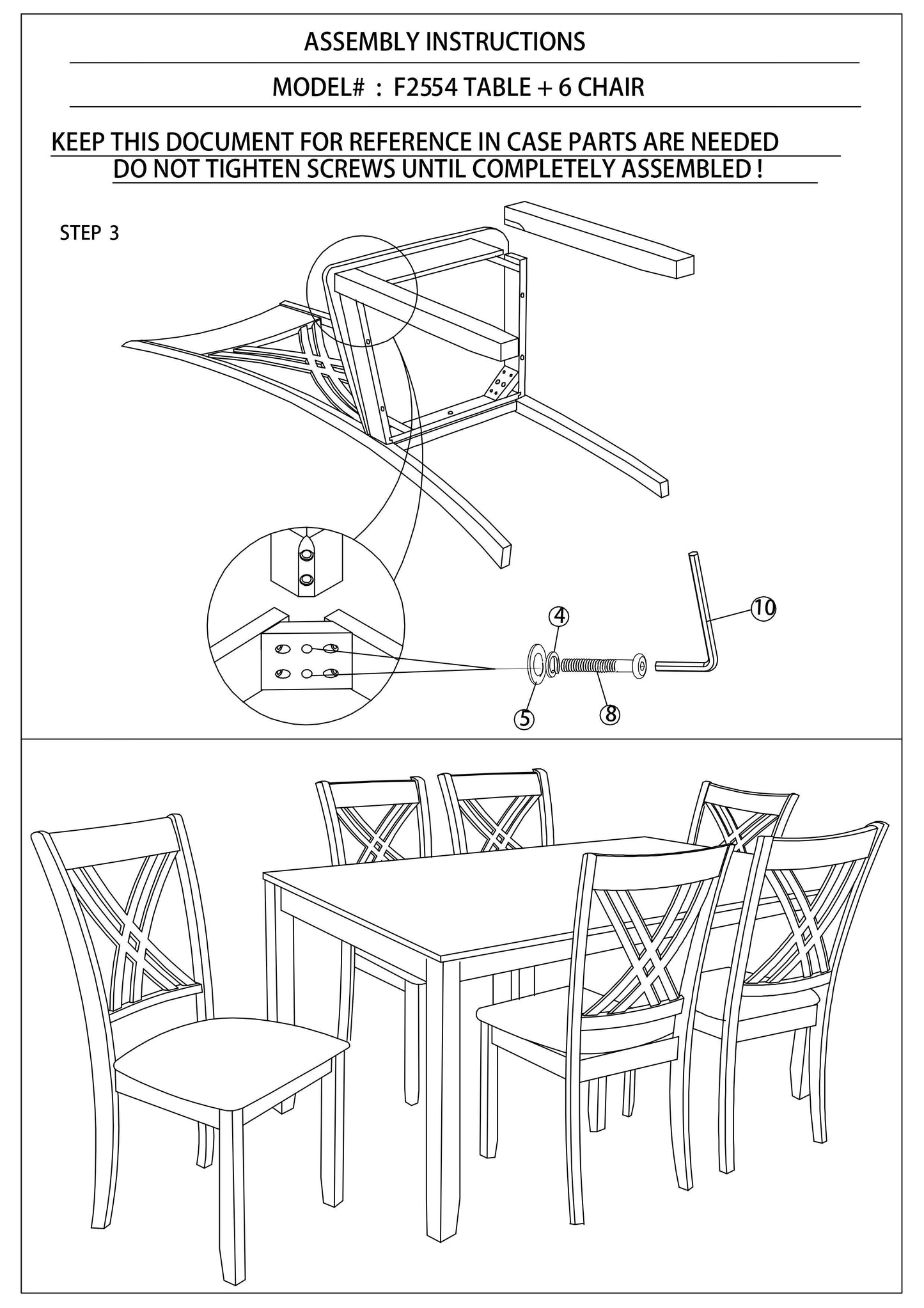 Viva Smart Living Collection: 7‑Piece Espresso Dining Set