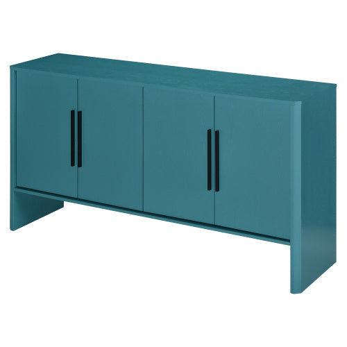 4-Door Retro Storage Cabinet | Large Sideboard with Adjustable Shelves & Mid-Century Design