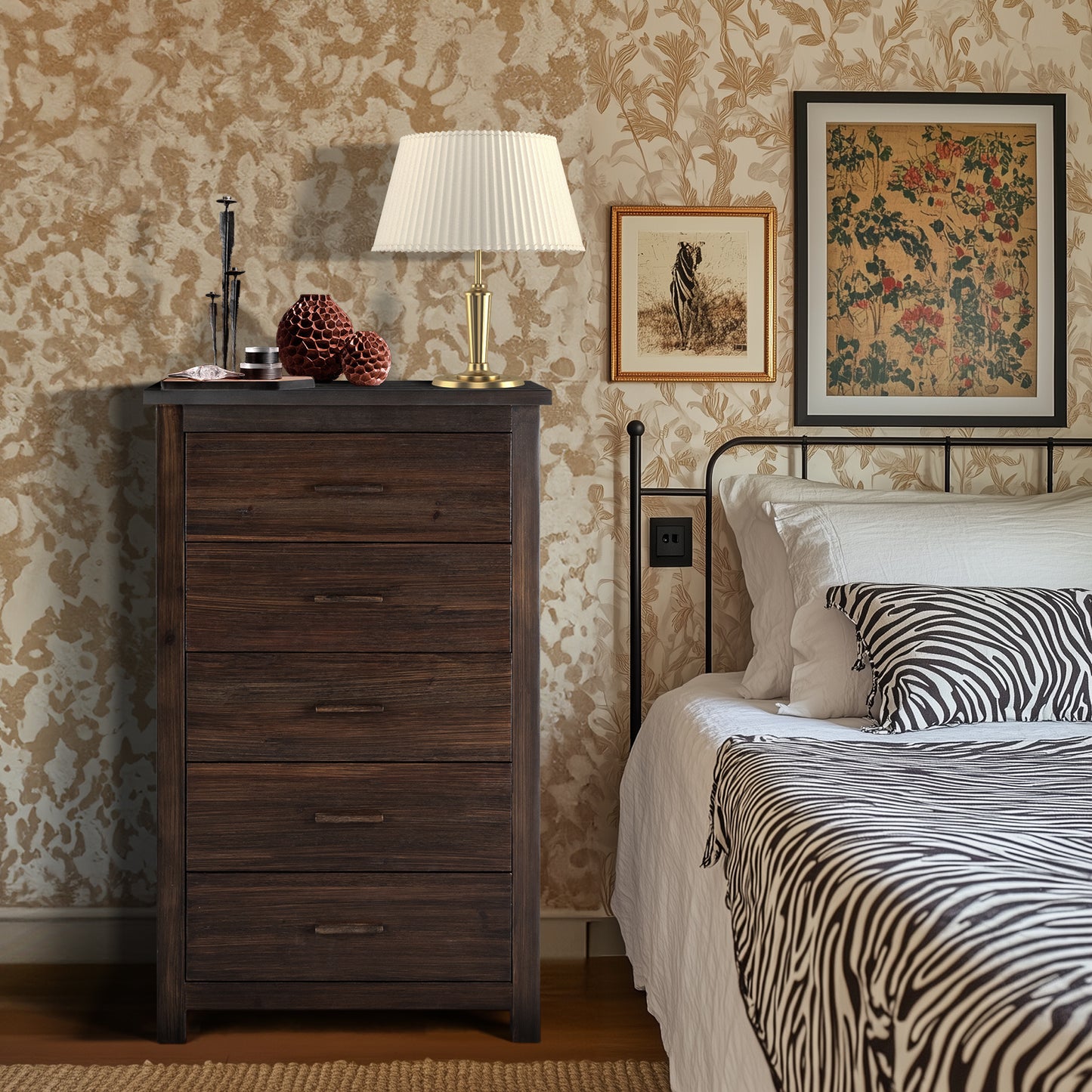 Viva Smart Living Collection: Vertical Five-Drawer Cabinet