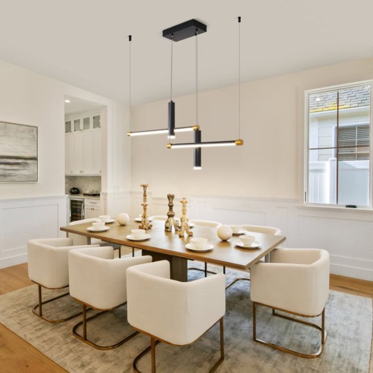 Viva Atelier Javeriah 4-Light Dimmable Kitchen Island Linear LED Pendant