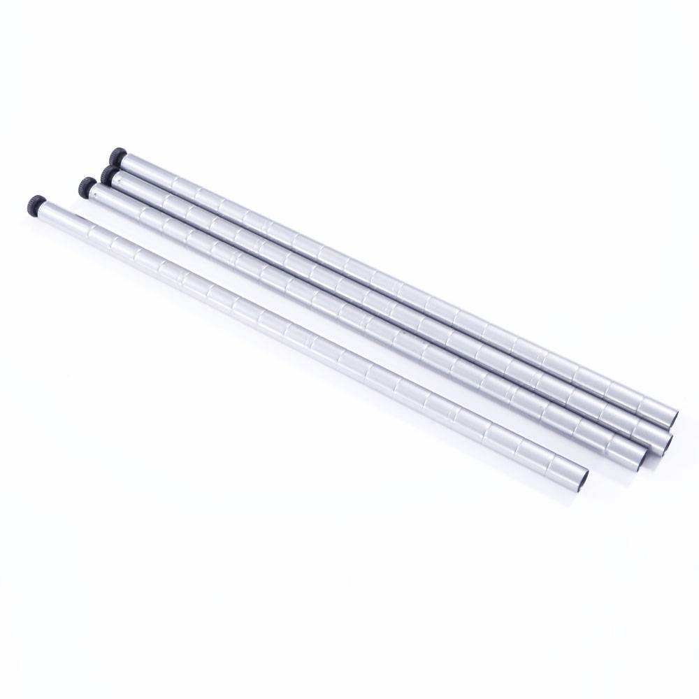 Rectangle Carbon Steel Metal Assembly 5-Shelf Storage Rack Holder Shelves