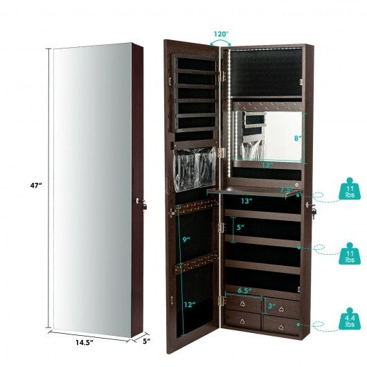 Multipurpose Storage Cabinet with 4 Drawers - Brown