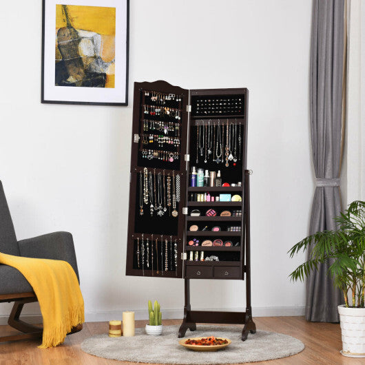 Viva Elite Illuminated Jewelry Armoire with Mirror – The Future of Luxury Storage Architecture