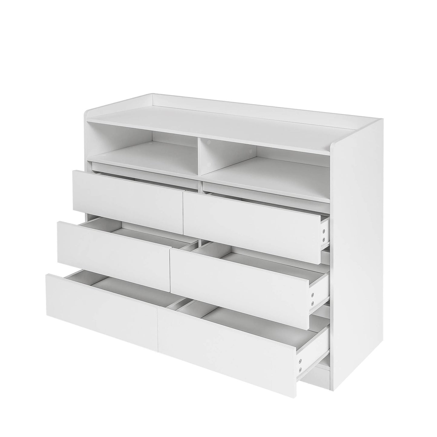 Modern 6-Drawer Dresser with LED Lights – Stylish & Spacious Storage Solution