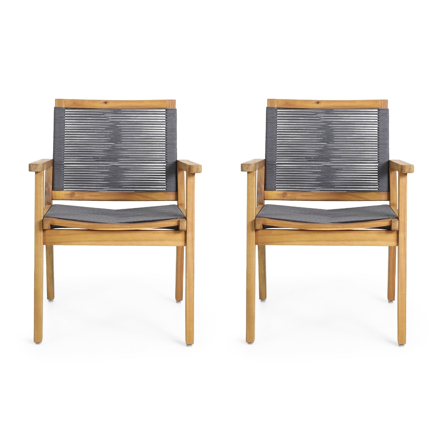 Viva Atelier McGill Gray Chenille Dining Chairs (Set of 2)