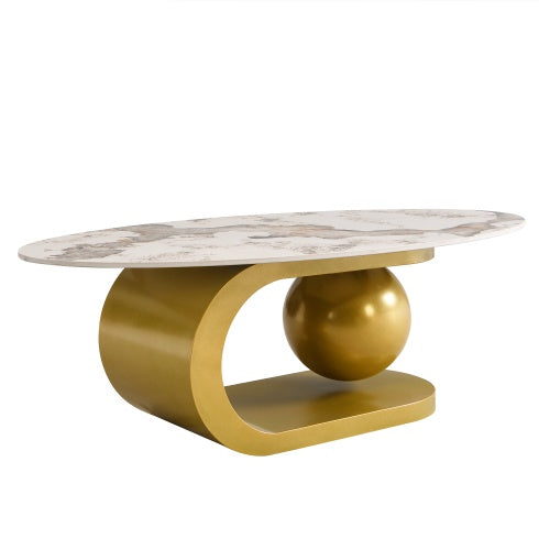 Viva Elite Sintered Stone Oval Coffee Table – The Future of Living Room Architecture