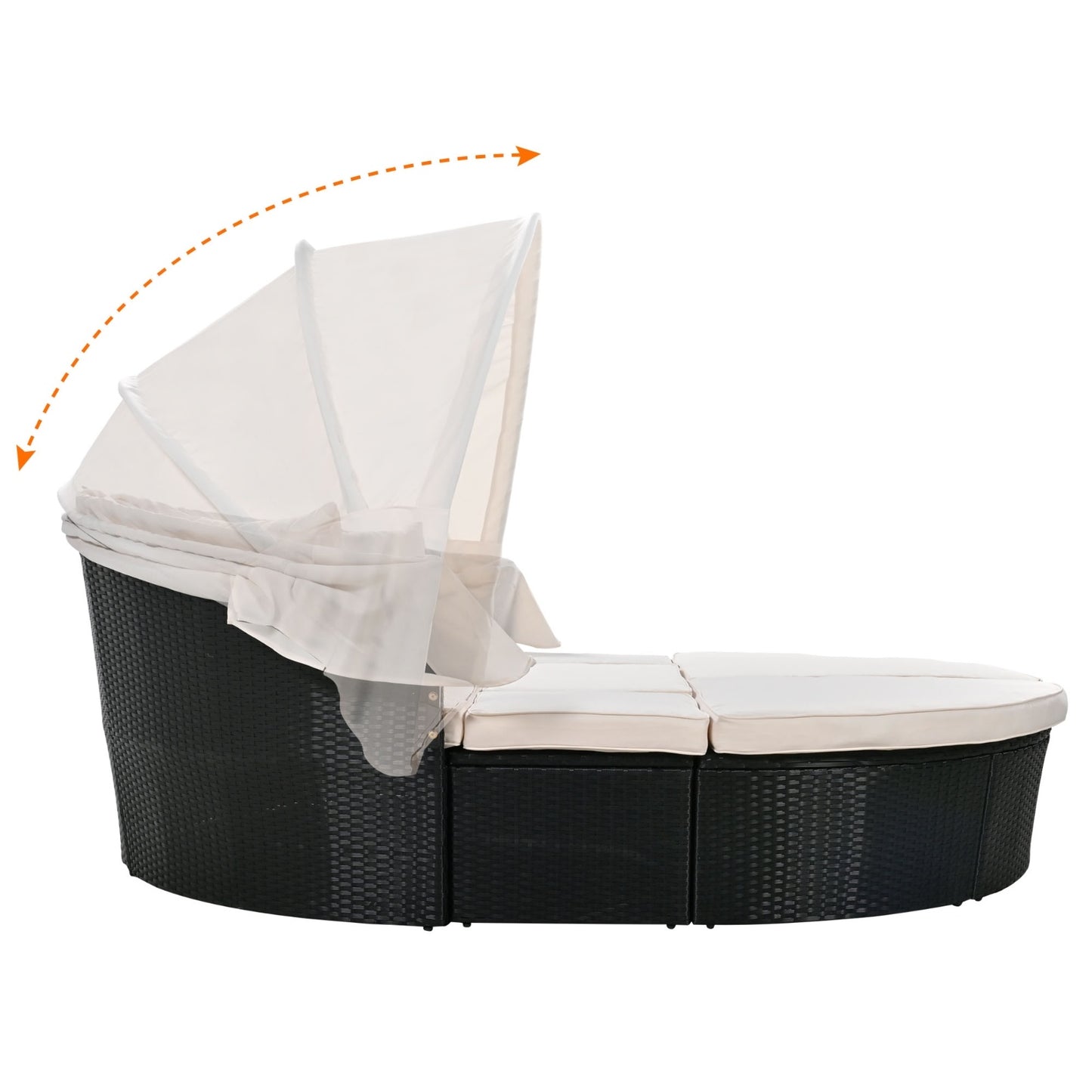 Viva Solara Collection: The Solara Circular Daybed with Retractable Canopy