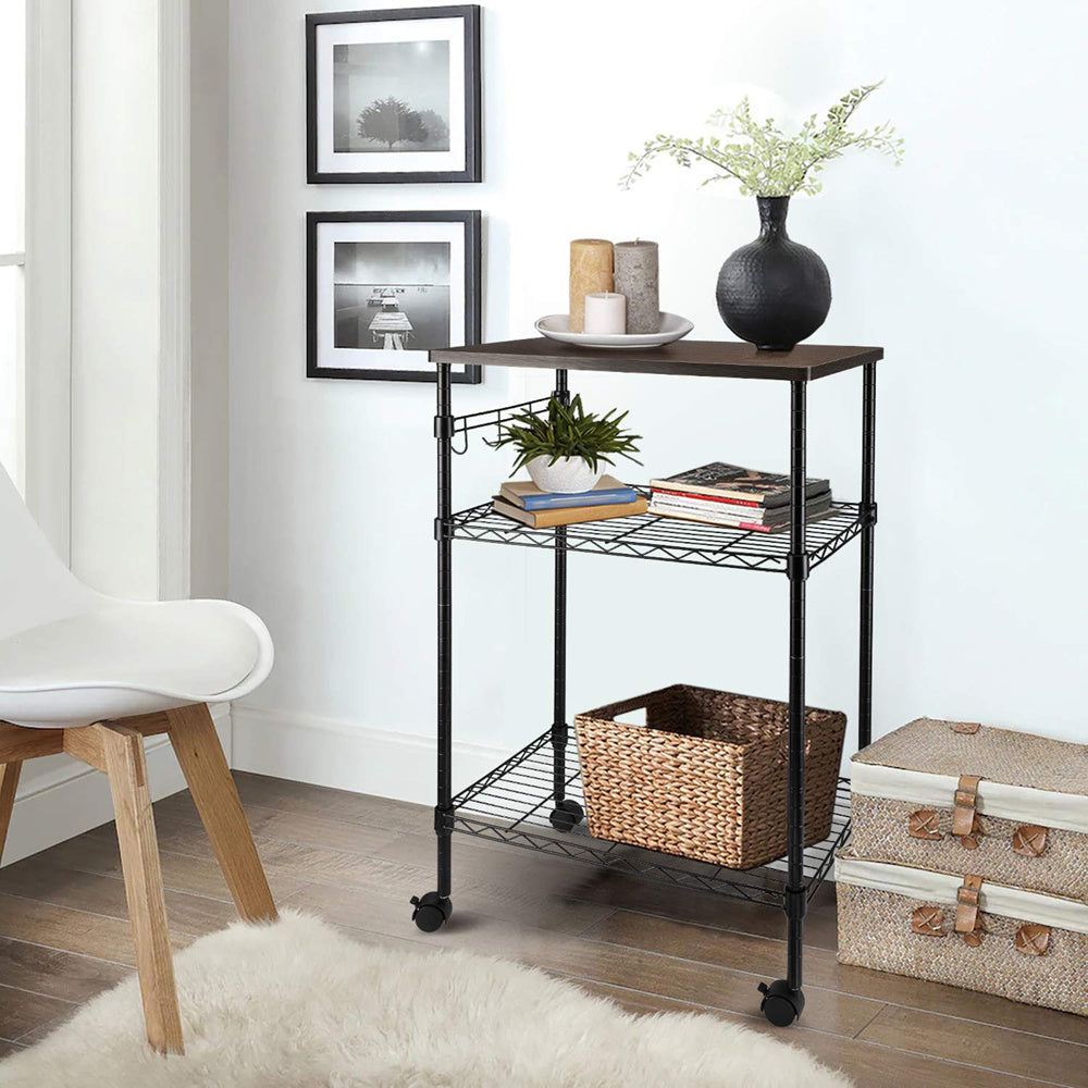 Viva Elite Mobile Utility Cart with Wooden Canopy – The Future of Adaptive Storage
