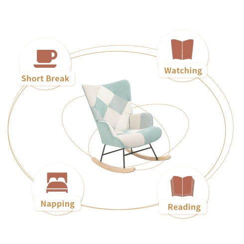 Viva Smart Mid‑Century Accent Rocking Chair