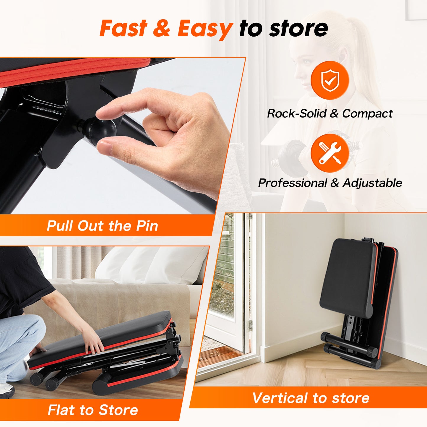 Viva Smart Living Collection: Adjustable Fitness Bench