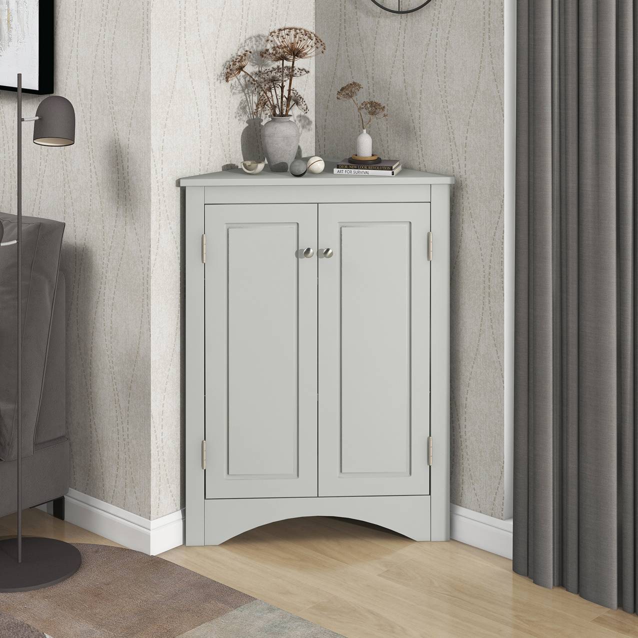 Triangle Bathroom Storage Cabinet β Space-Saving & Stylish Organization