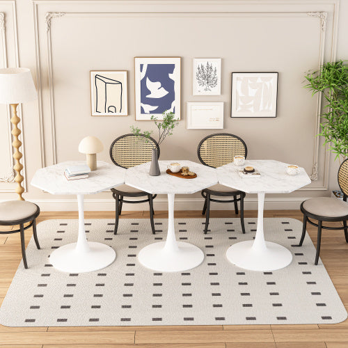 Viva Luxe Living Collection: Modern Octagonal Coffee Table